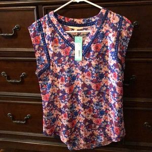 41 Hawthorn Carla Crochet Detail Blouse, XS